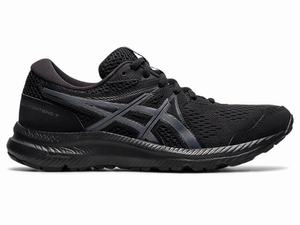 Asics GEL-CONTEND 7 (D) Löparskor Dam Svarta Grå | PLSEKH761