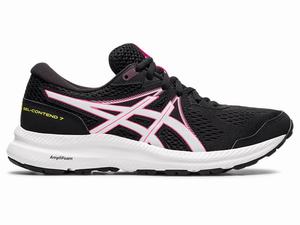 Asics GEL-CONTEND 7 Löparskor Dam Svarta Rosa | YUTVBN476