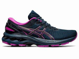 Asics GEL-KAYANO 27 LITE-SHOW Löparskor Dam Blå | XHWKSD379