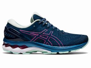 Asics GEL-KAYANO 27 Löparskor Dam Blå Rosa | UZMREF935