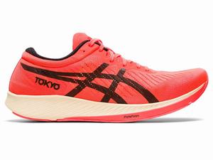 Asics METARACER TOKYO Löparskor Dam Orange Svarta Röda | OSMXAN241