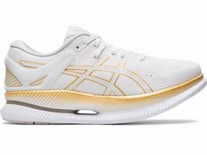 Asics METARIDE Löparskor Dam Vita Guld | ODGURI841